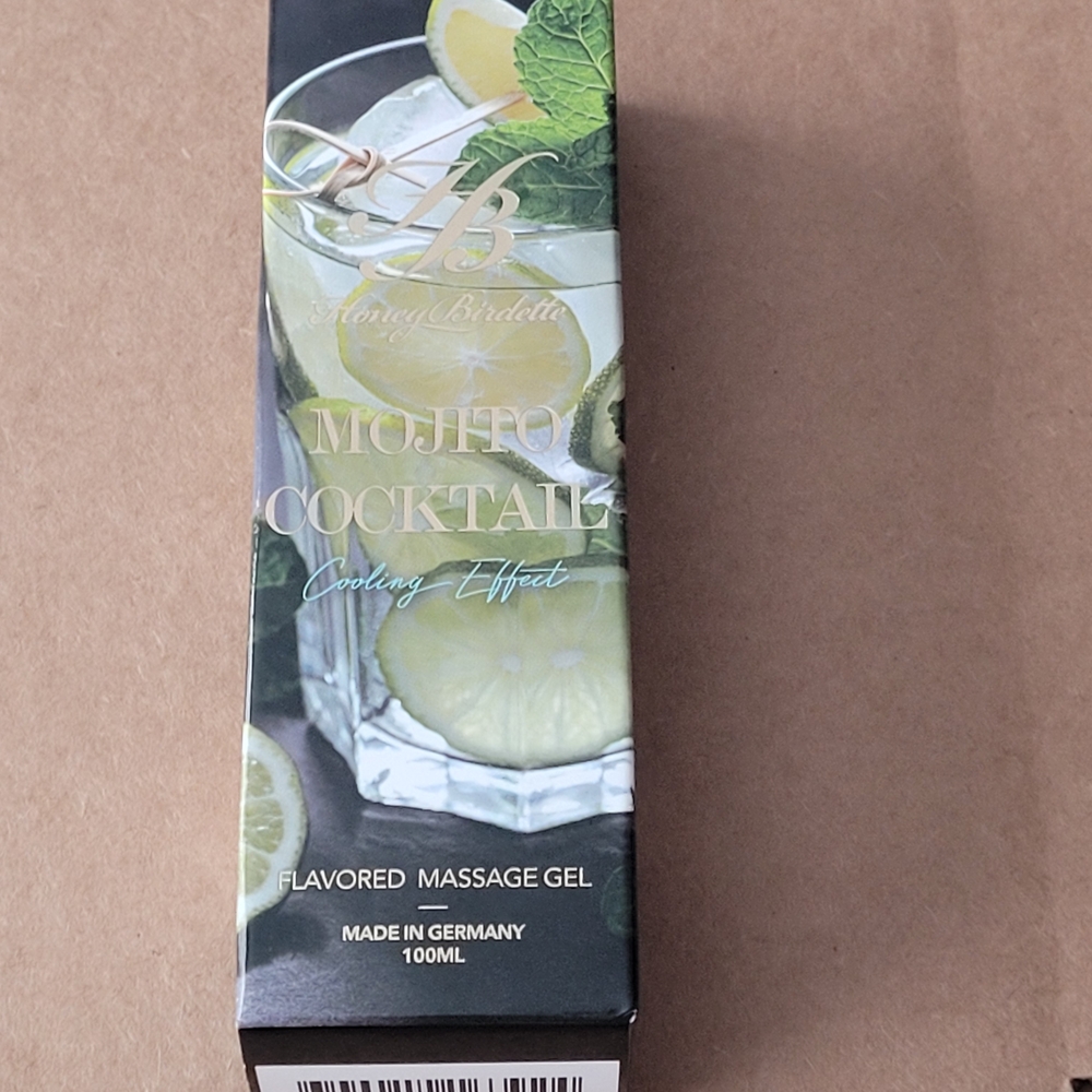 Honey Birdette Mojito Cocktail Flavored Massage Gel - Green